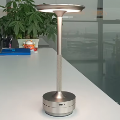 Luxury Cordless Rechargeable Aluminum Metal Touch Led Table Lamp