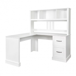 Modern Home Office Computer Desk with Hutch