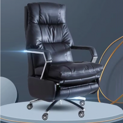 High Quality Modern Luxury Adjustable Recliner Swivel Manager Executive Ergonomic Real Genuine Leather Chair